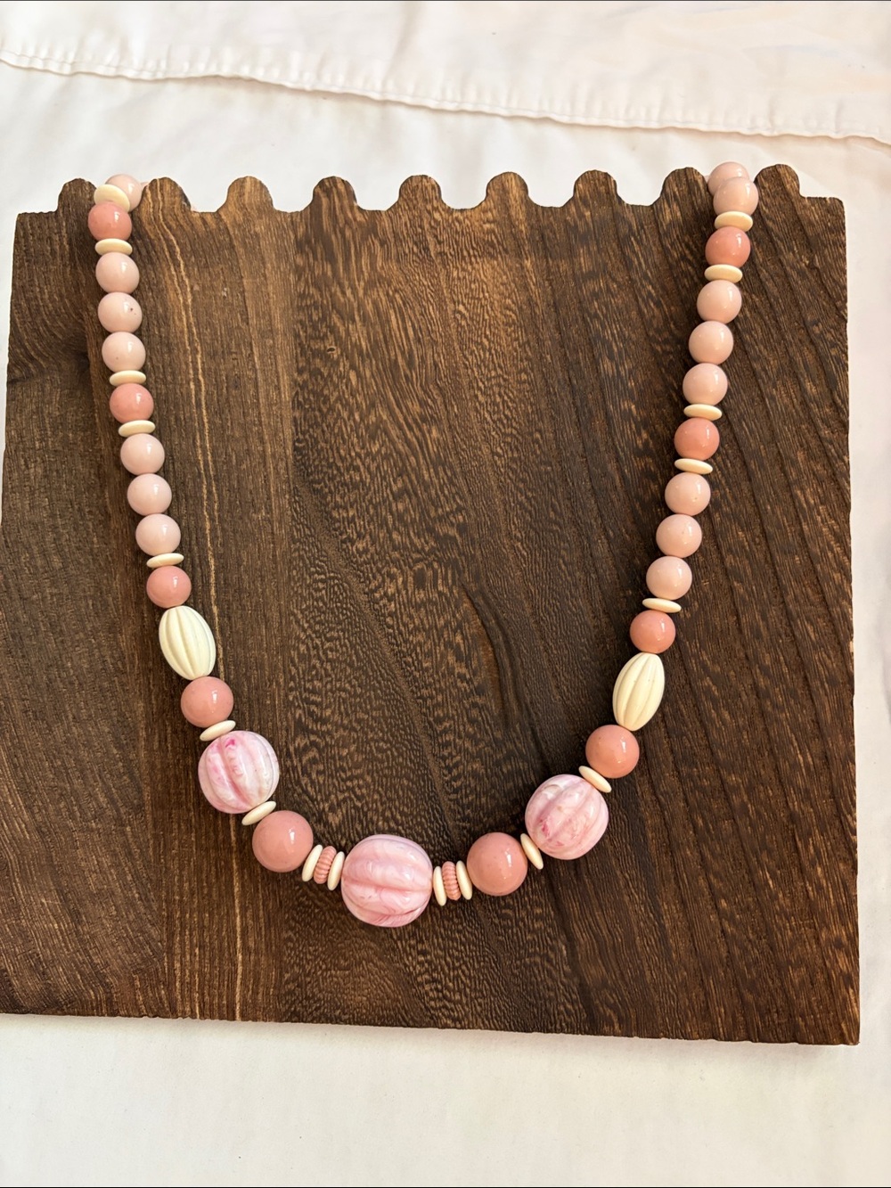 Pink Beaded Women's Necklace